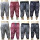 Wholesale Drawstring Bandana Printed Jogger Shorts 6pc Pre-packed