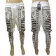 Square Zero Ancient Script Leggings Shorts 6pc Pre-packed - White