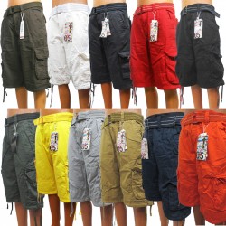 Wholesale Focus Cargo Shorts with Belt 6pc Pre-packed