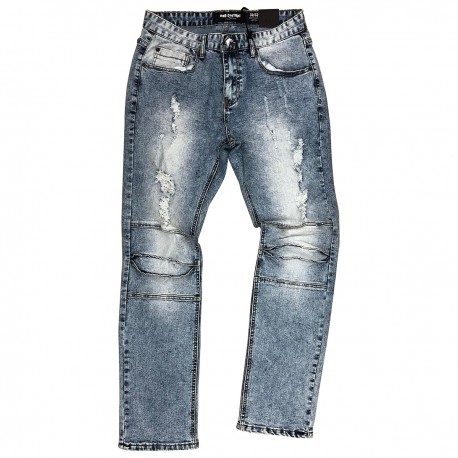 Wholesale Men's Fashion Distressed Biker Jeans 12 Pre-packed - TB