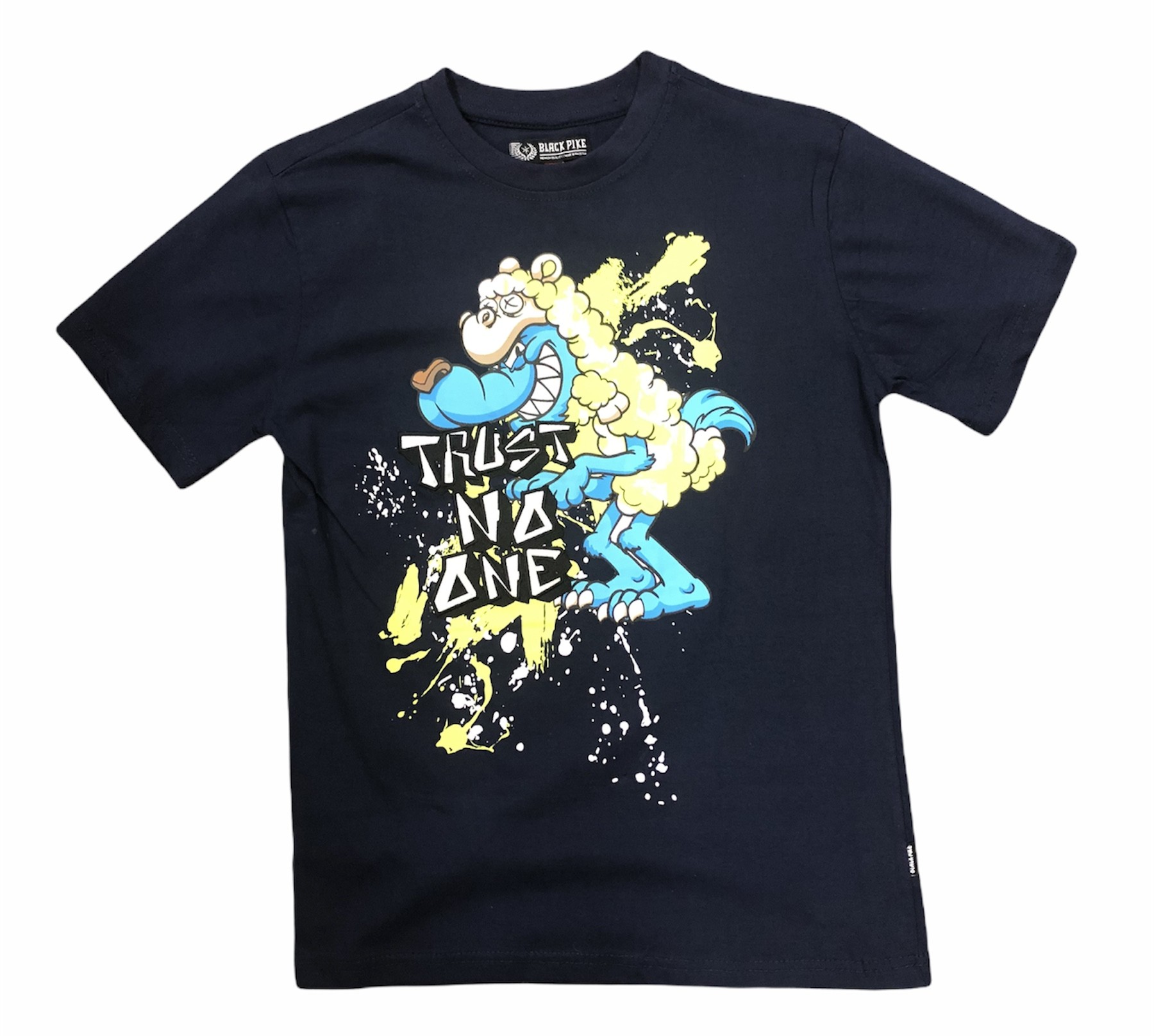 Wholesale Men's Black Pike Fashion T-Shirts 8pcs Pre-packed - TB Wholesaler